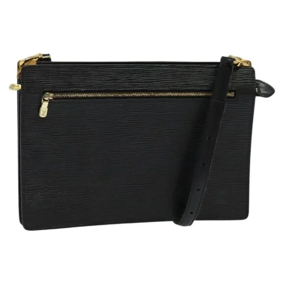 LOUIS VUITTON Epi Angian Shoulder Bag 2way Black